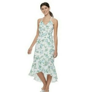 Disney princess floral asymmetrical high low dress Xl